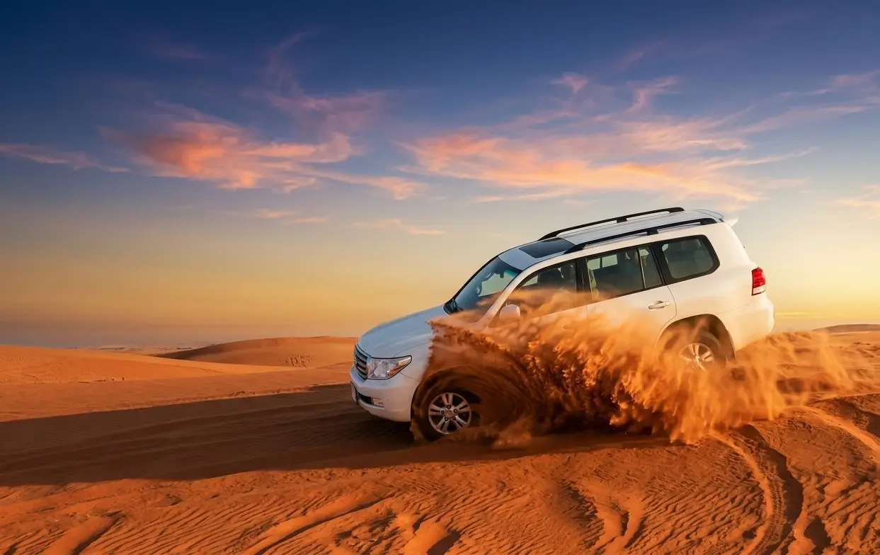 Dunebashing activity at Overnight desert safari
