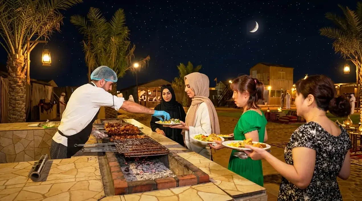 BBQ Dinner at Desert Safari Camp