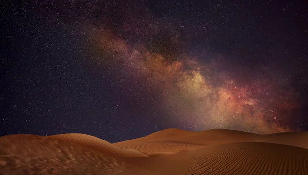 Overnight desert safari stargazing