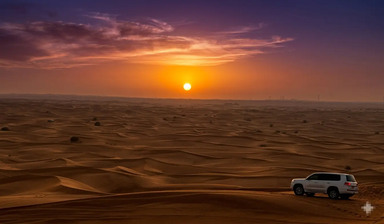 Private 4 by 4 car for safari pickup and dunebashing