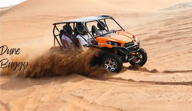 Morning desert safari-with dune buggy