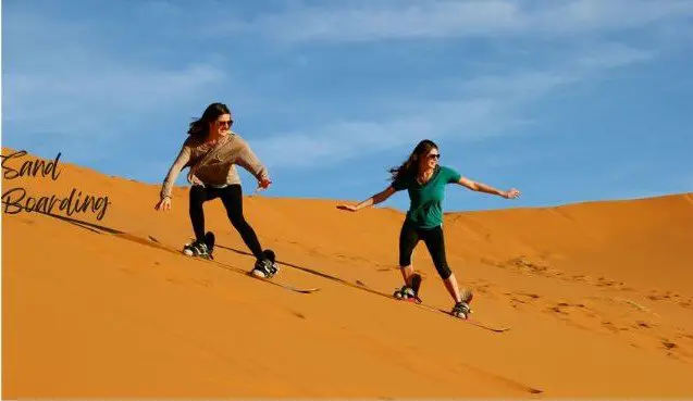 Morning desert safari with sand boarding