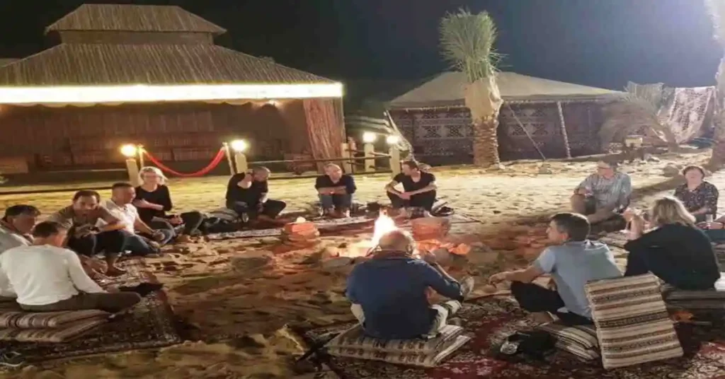 overnight desert safari camping