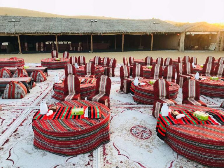 VIP Desert Safari Dubai Camp Seating
