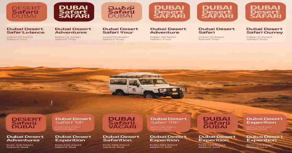 Desert safari Dubai app