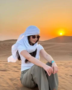 Best Sunset Photo in Desert Safari Dubai