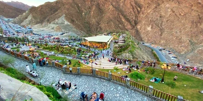 Exploring Khorfakkan's scenic views during a tour of things to do in Khorfakkan.