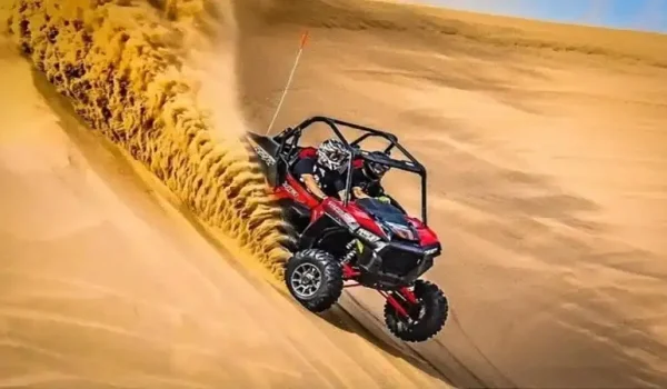 morning desert safari dune buggy